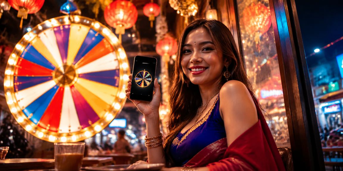 Pemain bertaruh pada permainan roulette di Kuala Lumpur
